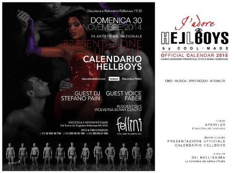 CALENDARIO HELL BOYS 2015 J'ADORE FOTO PRESENTAZIONE GOSSIP MODELLI COOLMADE