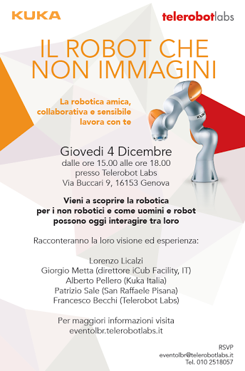 Il robot che non immagini. Genova, 4 dicembre 2014