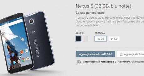 Nexus 6 Play Store