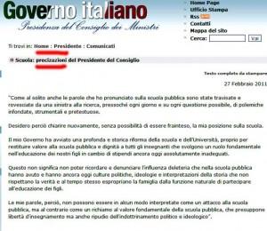scuola-precisazione-del-gove La Squola e le precizazioni del Governo