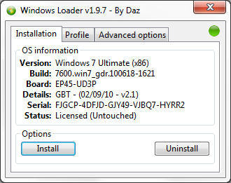 winloader197 Attivare e rendere genuino Windows 7 con Service Pack 1