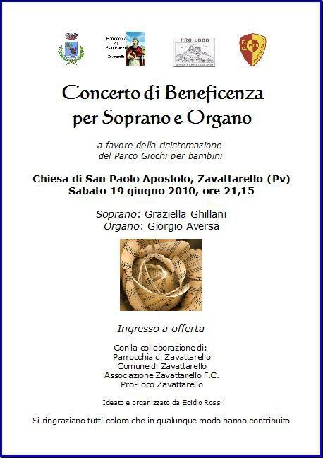 Stasera concerto benefico per soprano e organo