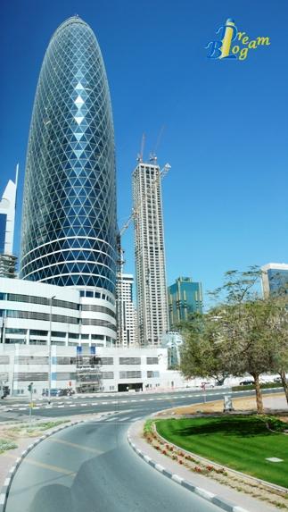 La mia escursione. At the top: il Burj Khalifa. Dubai.