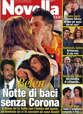 Belen dice addio a Fabrizio e si bacia con un tizio?
