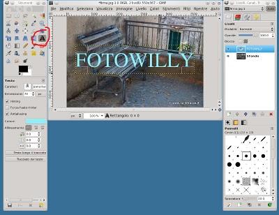 Firmare le proprie foto con Gimp