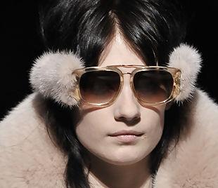 Ear warmers + sunglasses by Alexander Wang