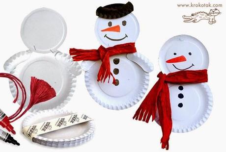 Riciclo piatti di carta - Tutorial di Natale per i bimbi