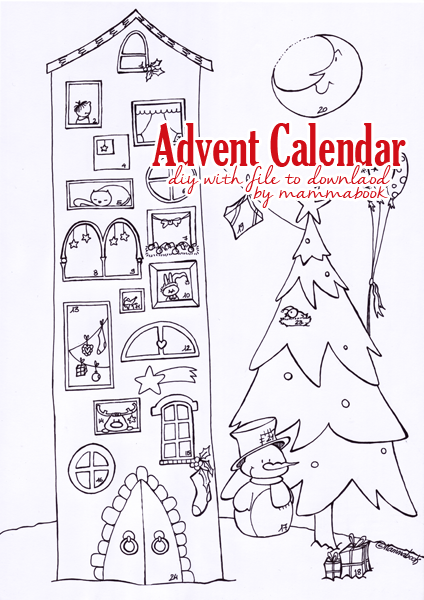 Calendario dell’Avvento scaricabile fai da te – DIY Advent Calendar free download