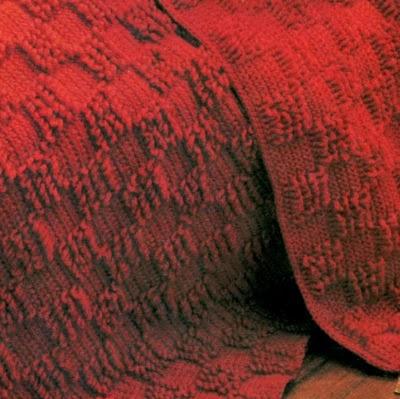 Lavori con l'uncinetto: Una coperta rossa