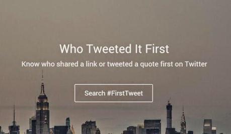 Who Tweeted It First : scopri chi è stato il primo a postarlo su Twitter