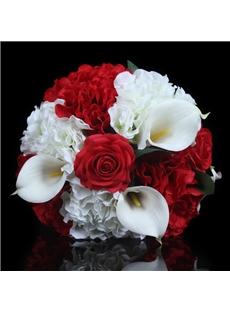 Best Red Cloths Hydrangea  Bouquet  Manual Simulation Flower Wedding Bouquet 