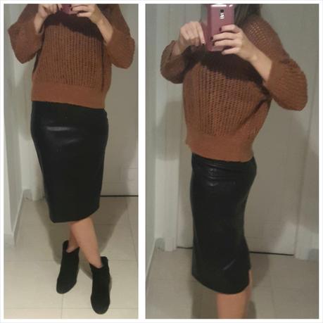 Au-tu-uear.  La pencil skirt di pelle.