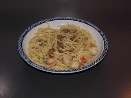 Linguine con porcini e capesante Linguine con porcini e capesante