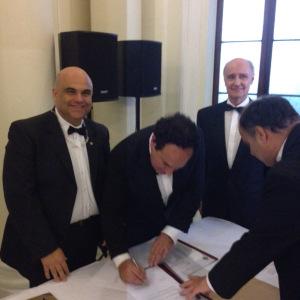 Firma del patto dell'amicizia Assisi - Malta