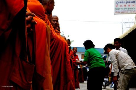 Cambogia monaci buddisti