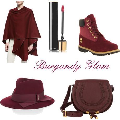 burgundy glam