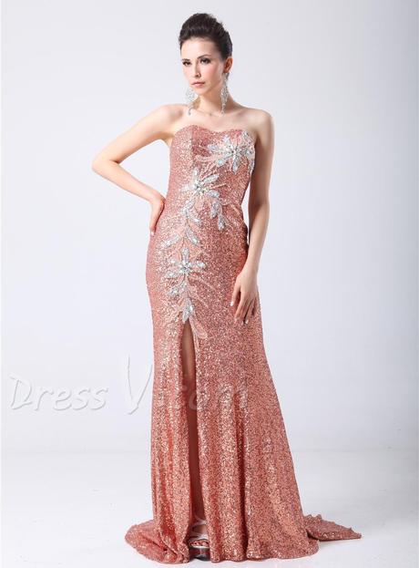 dressv.com SUPPLIES Fabulous Mermaid Strapless Sequins Floor-Length Evening Dress Evening Dresses 2015