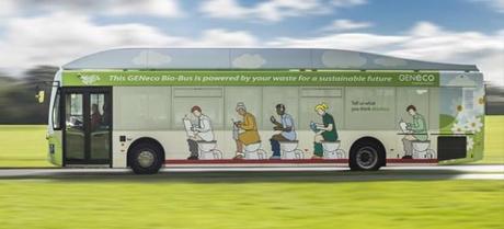 Bio-bus alimentato da escrementi umani: fa 300 km con un “pieno” geneco-bio-bus