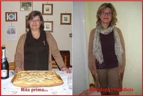 Rita e l'Emodieta: emicrania, onicomicosi, lombosciatalgia, sovrappeso.