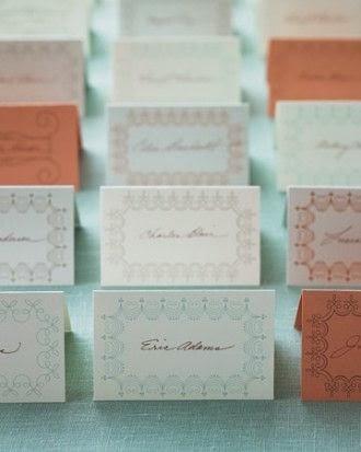 Escort cards vs Placed Cards