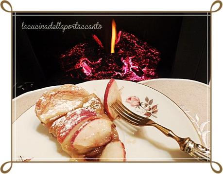 Crostata alle mele, cioccolato fondente e crema / Apple tart, dark chocolate and cream