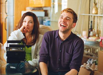 Xavier Dolan and Die (Anne Dorval) on set - Photo: courtesy of GoodFilms