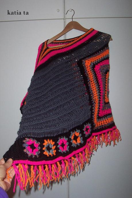 Poncho gipsy con forcella e piastrelle old america.....