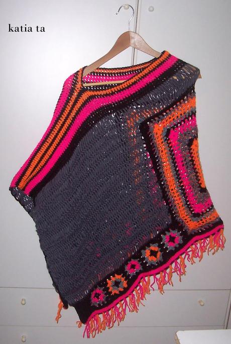 Poncho gipsy con forcella e piastrelle old america.....