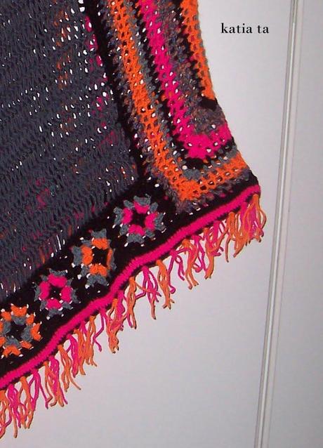 Poncho gipsy con forcella e piastrelle old america.....