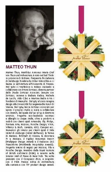 BOUTIQUE & DESIGN HOTEL IMPERIALART SPONSORIZZA L’ALBERO DI NATALE DI MATTEO THUN