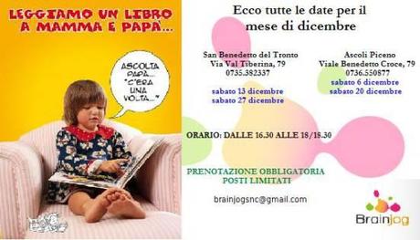Brainjog: Leggiamo un libro a mamma e papà – Gli appuntamenti di dicembre Appuntamenti Leggiamo un libro_dicembre 2014