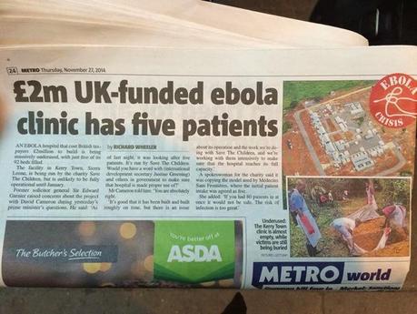 L'ospedale per l'Ebola appena costruito è ancora vuoto; dov'è l'epidemia?