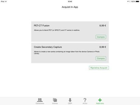 OsiriX HD DICOM PACS Viewer iPhone iPad recensione Mobimed 6