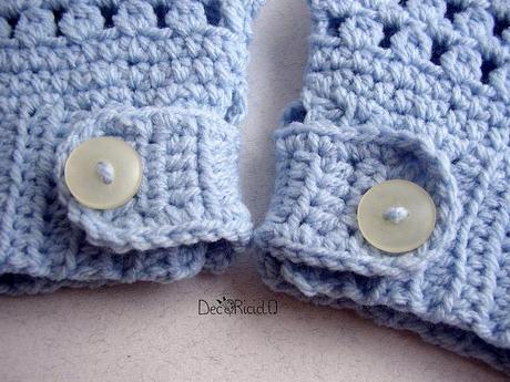 guanti senza dita lana acrilica azzurra  5