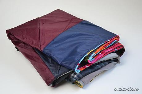 How to make a waterproof picnic blanket from umbrella fabric and a sheet! Have eco-friendly fun in the great outdoors without getting damp! A tutorial by www.cucicucicoo.com