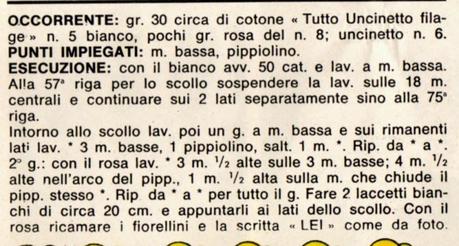 Lavori l'uncinetto: Bavaglini azzurro rosa 