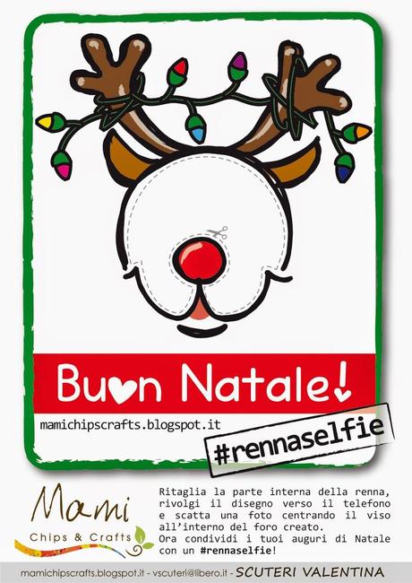Auguri di Natale con un renna #selfie!