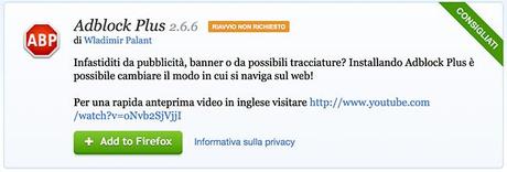 Adblock, navigare senza pubblicità: ecco come fare! adblock_firefox
