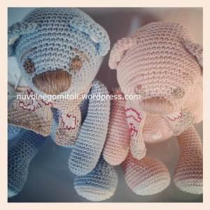 Teddy Bears rosa e azzurro