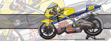 Motorcycle Art - Honda NSR 500 2001 by Evan DeCiren