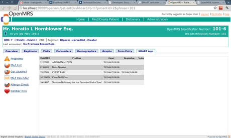 OpenMRS, Medical Record System