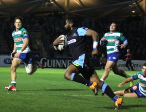 Champions Cup: Warriors, solo 500 tagliandi rimasti per la supersfida contro Toulouse di sabato. 1872 Cup, Scotstoun sold-out! Niko Matawalu, autore della meta all'Ernest Wallon che aveva riacceso le speranze dei Warriors (Credit: Jason O'Callaghan)