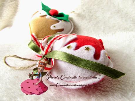 Cuore di Natale realizzato in panno lenci !!