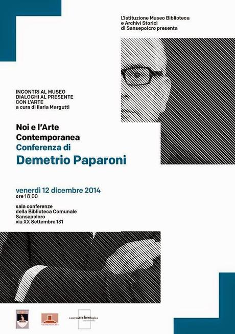 Noi e l’Arte Contemporanea Conferenza di DEMETRIO PAPARONI