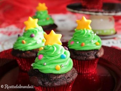 Cupcakes albero di Natale