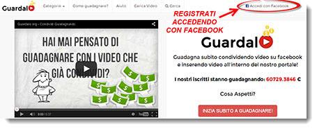 Guardalo Guardalo: Guadagnare con i video che condividi su Facebook