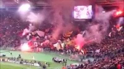 (VIDEO)AS Roma Curva Sud vs Manchester City 10.12.2014 #thisisfootball