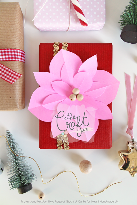 Paper poinsettia DIY {tag along Christmas blog hop} Paper poinsettia DIY {tag along Christmas blog hop}