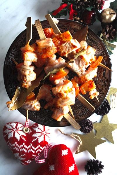 Spiedini di salmone Spiedini di salmone