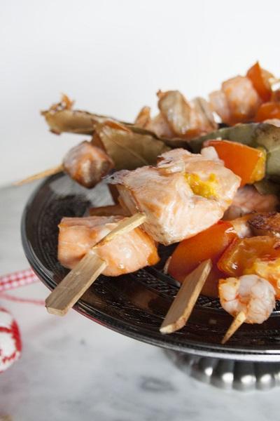 Spiedini di salmone Spiedini di salmone